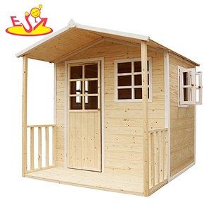 2021 Hot sale children outdoor wooden house toys for kids garden playing W01D088A