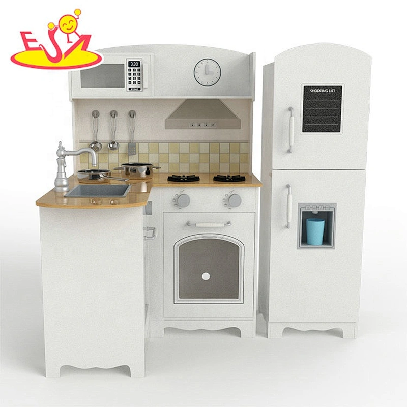 Hot sale Solid wood wooden kitchen for pretend play W10C562