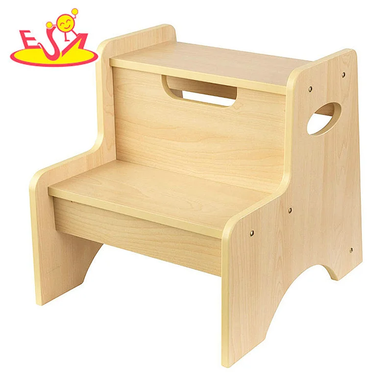 2021 New design kids step stool wooden furniture for living room W08G307