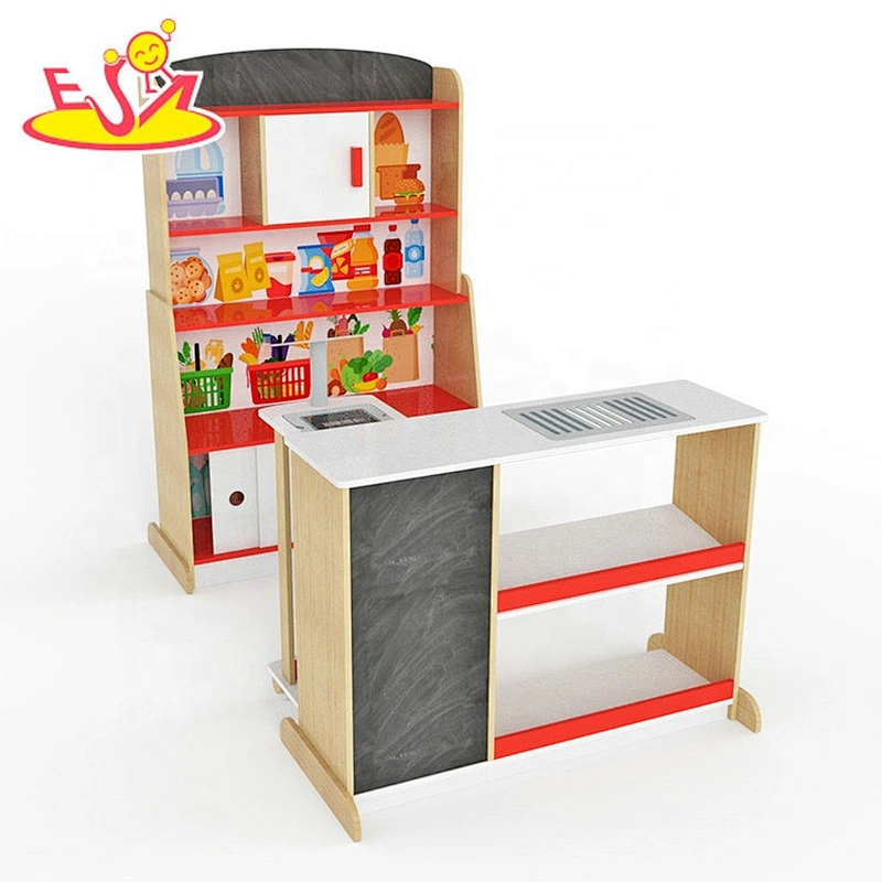 Wholesale multi grid wooden supermarket shelf used in home or kindergarten W10A116