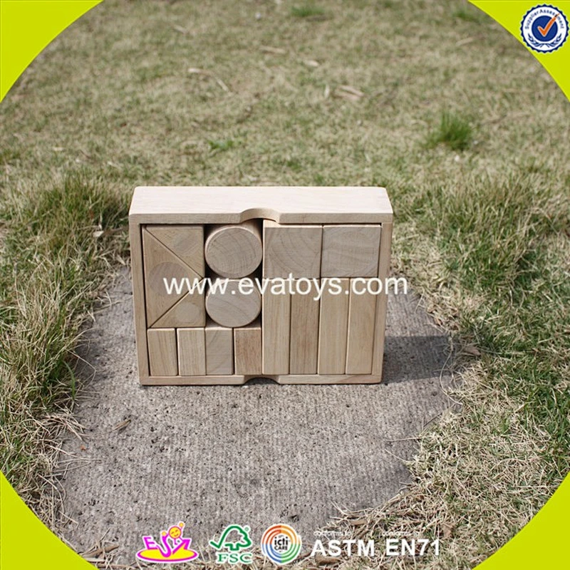 Most popular wooden blocks building stacking toys for kids W13A255
