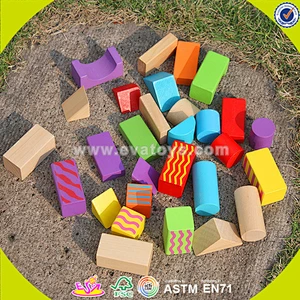 wholesale cheap educational wooden blocks toys for children W13A066