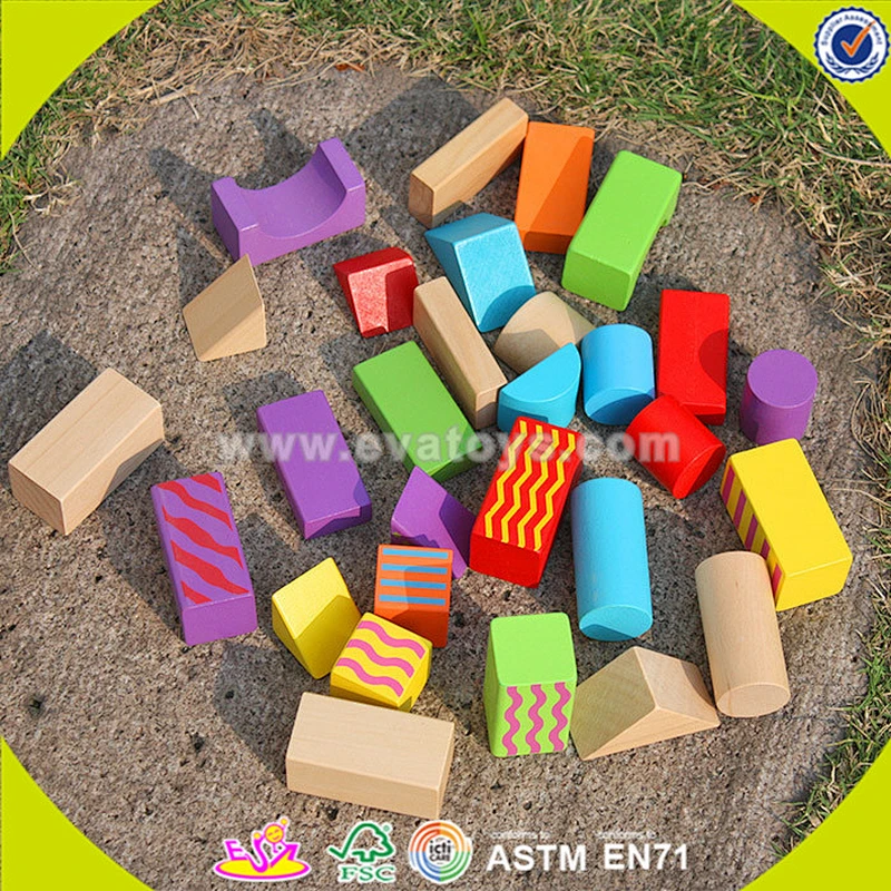 wholesale cheap educational wooden blocks toys for children W13A066
