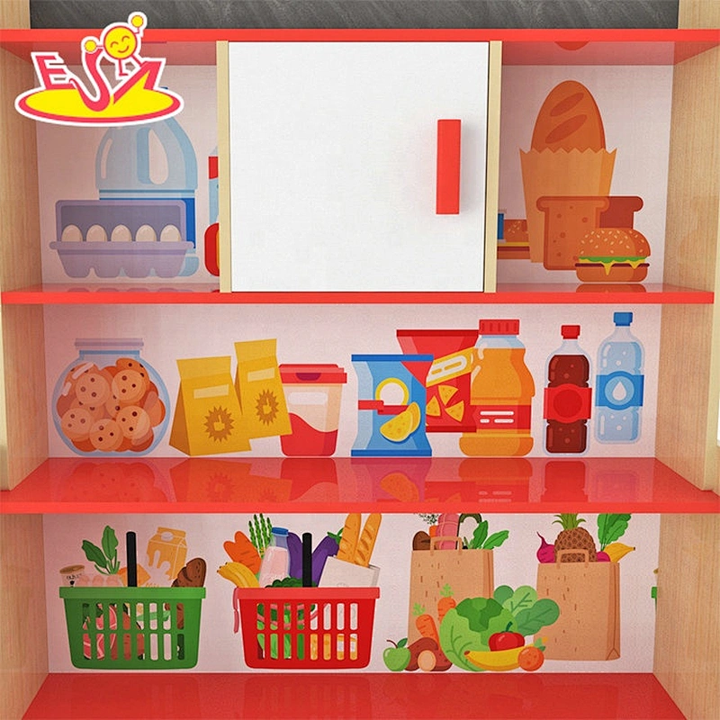 Wholesale multi grid wooden supermarket shelf used in home or kindergarten W10A116