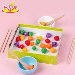 2021 New design educational wooden cartoon study toys for children W12E097