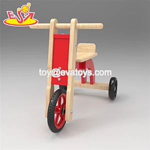 High quality blue wooden balance bike for kids playing  W16A046