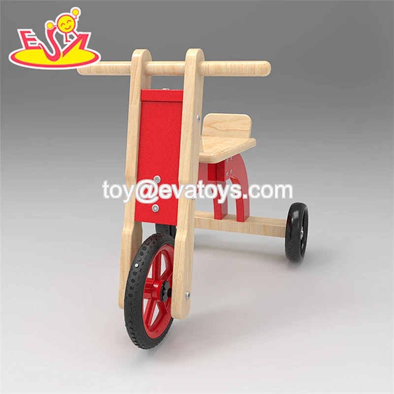 High quality blue wooden balance bike for kids playing  W16A046