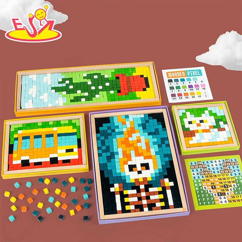 New wooden shape blocks vehicle animal figure puzzle toys for kids W13A246