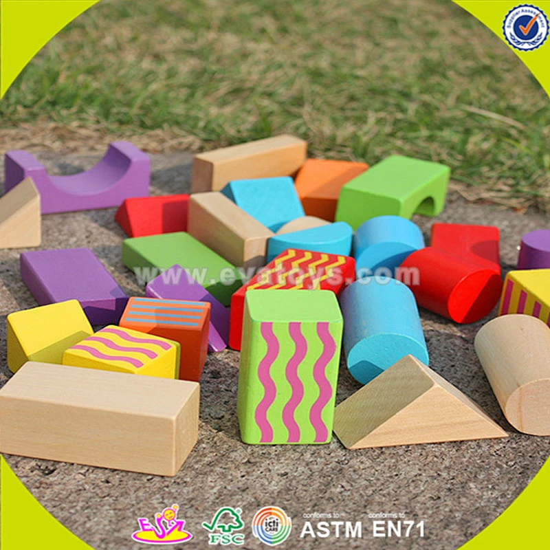 wholesale cheap educational wooden blocks toys for children W13A066