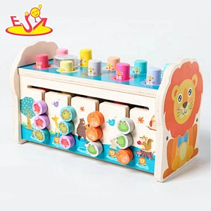 2021New hottest wooden instrument beat toys with music for kids W11G080B