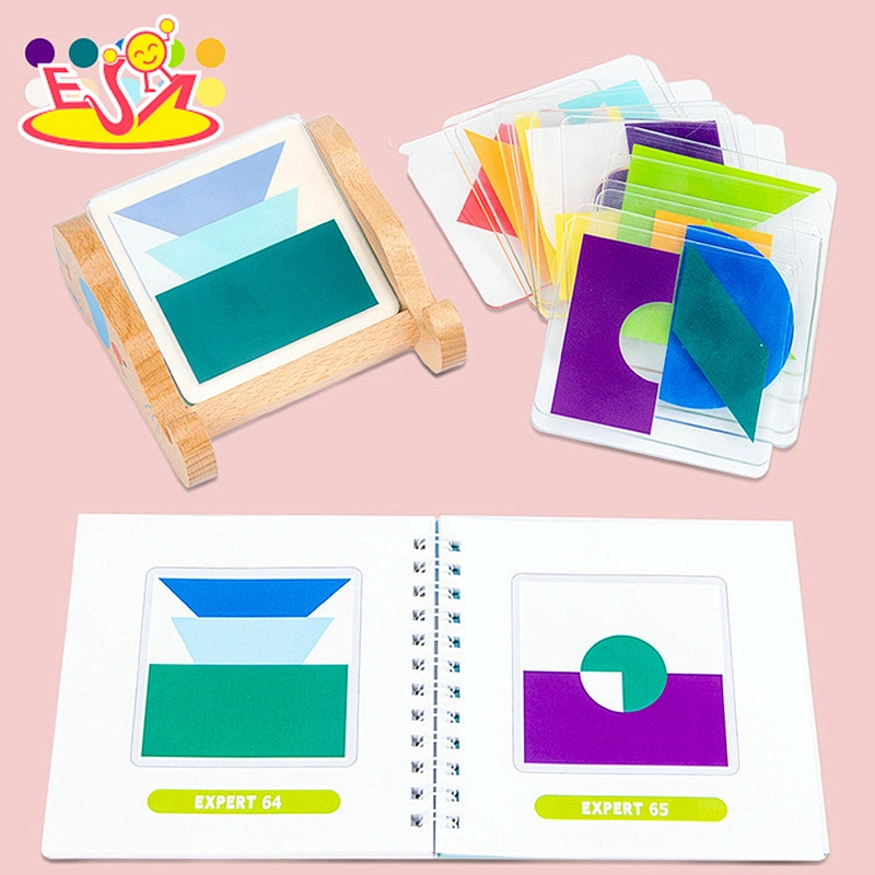 High quality preschool wooden tangram puzzle for children W11D020