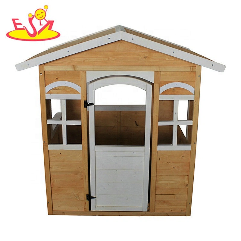 2021Top sale outdoor wooden house toys for kids garden playing W01D084