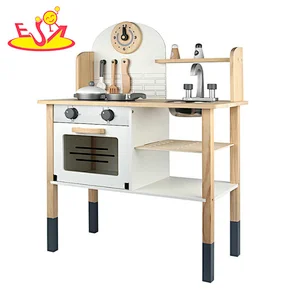 2021 Creative solid wood wooden kitchen for children W10C619