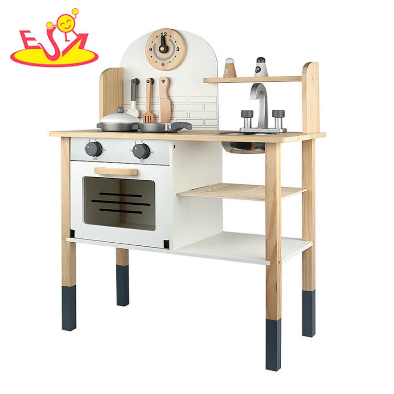 2021 Creative solid wood wooden kitchen for children W10C619