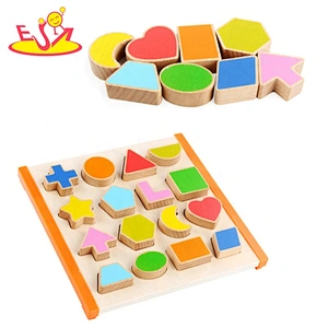Educational wooden Shape matching toys W13E147
