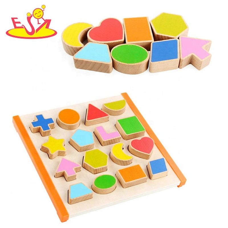 Educational wooden Shape matching toys W13E147