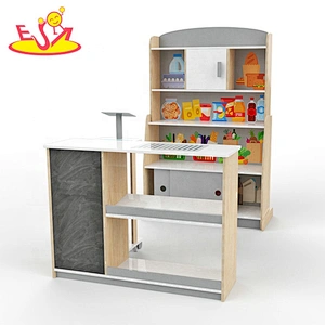 2021 Wholesale  wooden supermarket shelf for kids  W10A116B