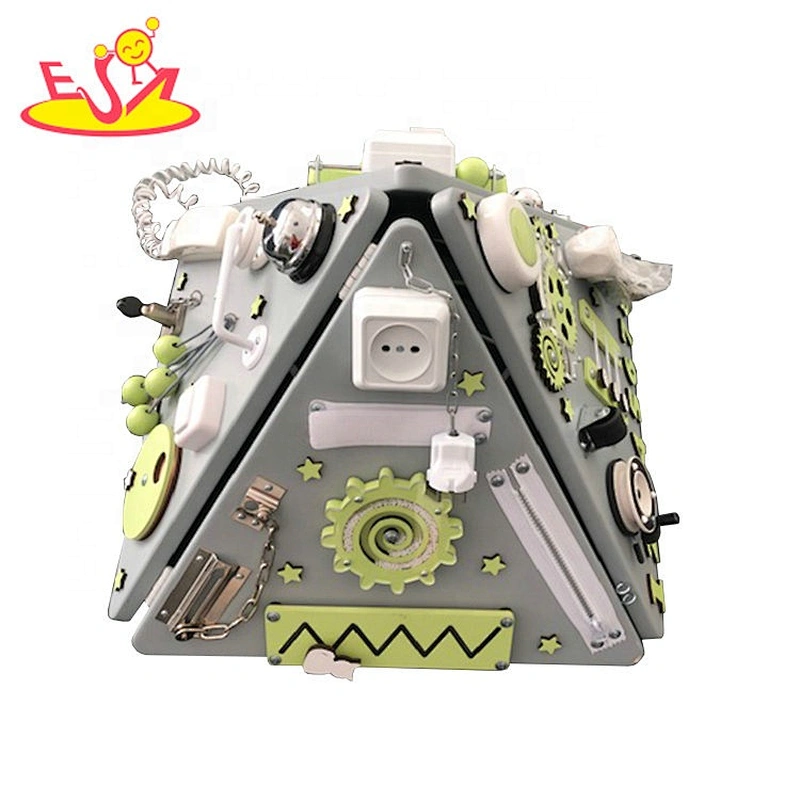 2021 new design children busy box wooden toys for Toddler W12D297