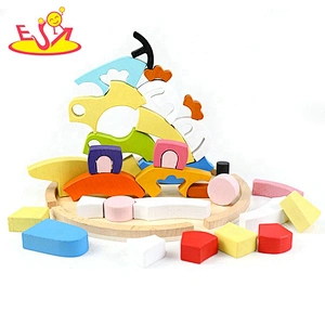 New design Solid wood +gem Wooden gem puzzle W14A263