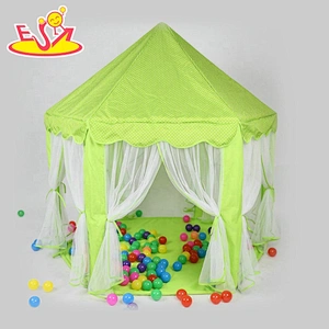 Indoor Outdoor portable folding baby princess castle pop up play tent with LED Light W08L015B