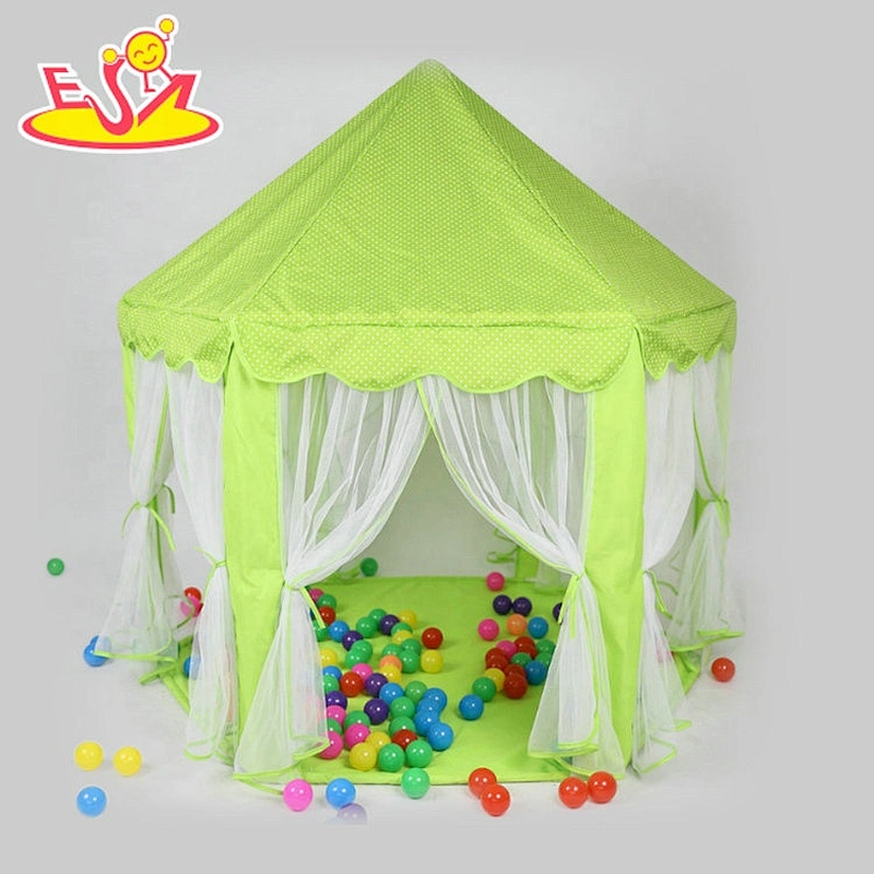Indoor Outdoor portable folding baby princess castle pop up play tent with LED Light W08L015B