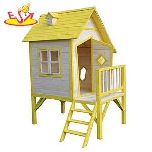 Best-selling outdoor wooden house toys for kids garden playing W01D081C