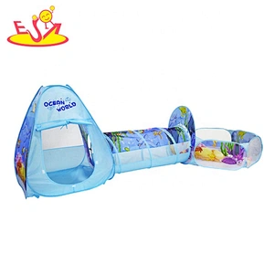 Top fashion indoor pop up boys castle toy tunnel for wholesale W08L022