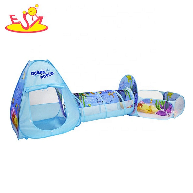 Top fashion indoor pop up boys castle toy tunnel for wholesale W08L022