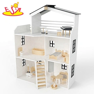 2021 new sale wood doll house  toys for pretend play  W06A404