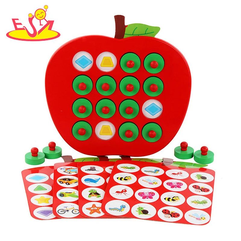 Hot sale Memory toys wooden puzzle W12E084