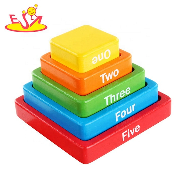 Handmade Shape matching blocks toys for children W13E146