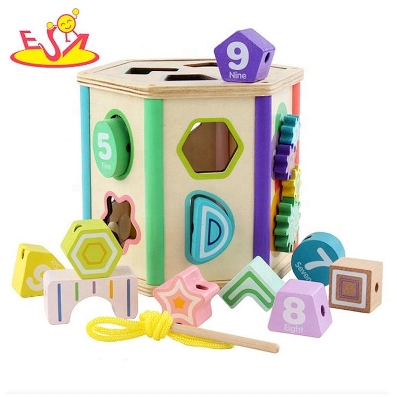2021 most popular Wooden Cube puzzle toy W14F083