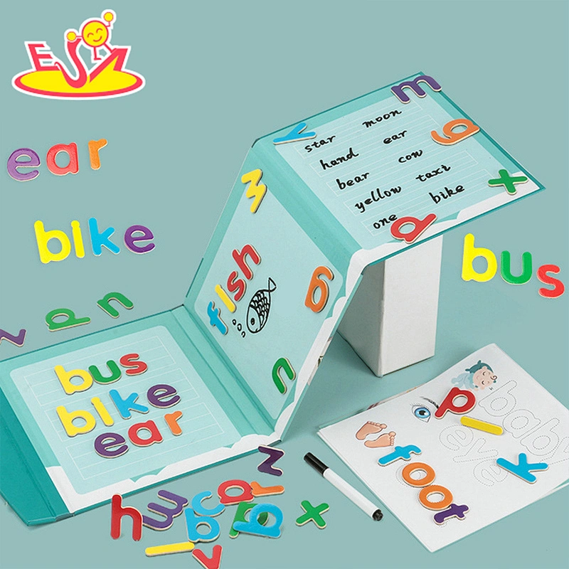 High quality educational wooden learning book toy for children W12E099