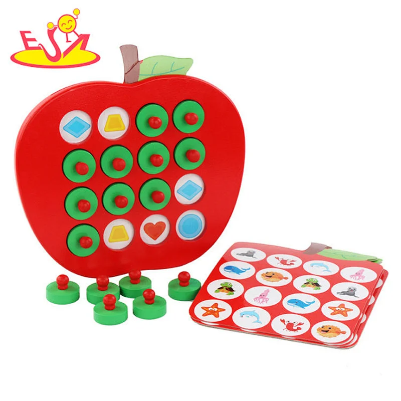 Hot sale Memory toys wooden puzzle W12E084