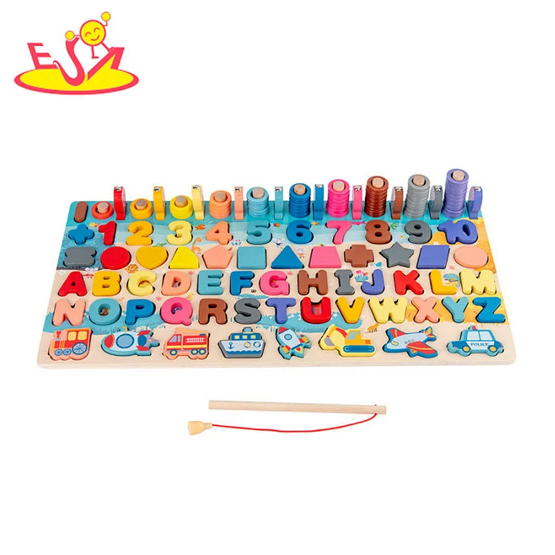 2021 Wholesale  eduacational wooden study toys for kids W12E095