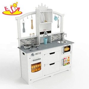 Hot sale Solid wood wooden kitchen for pretend play W10C562