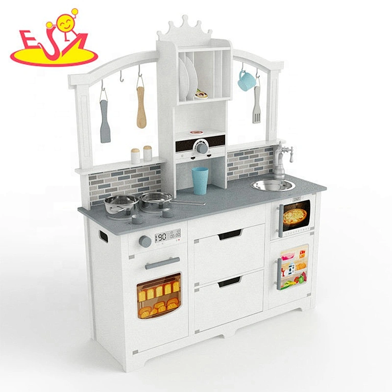 Hot sale Solid wood wooden kitchen for pretend play W10C562