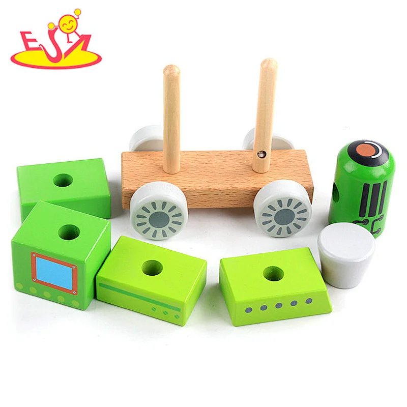 The engineering vehicles wooden childrencar toy for kids W04A531
