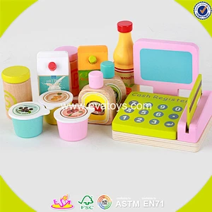 2018 New design wooden market shop toy children wooden market shop toy educational wooden market shop toy W10A061