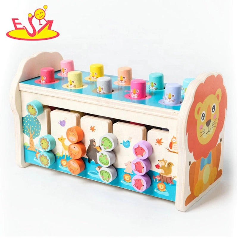Hot sale children funny wooden beat toys for indoor play W11G080