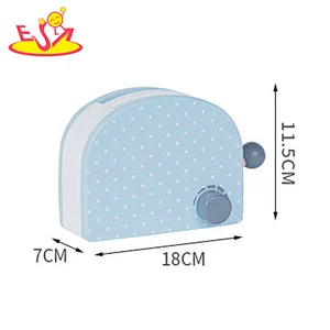 Wholesale cute eduacational toaster set wooden toy for kids W10D258B