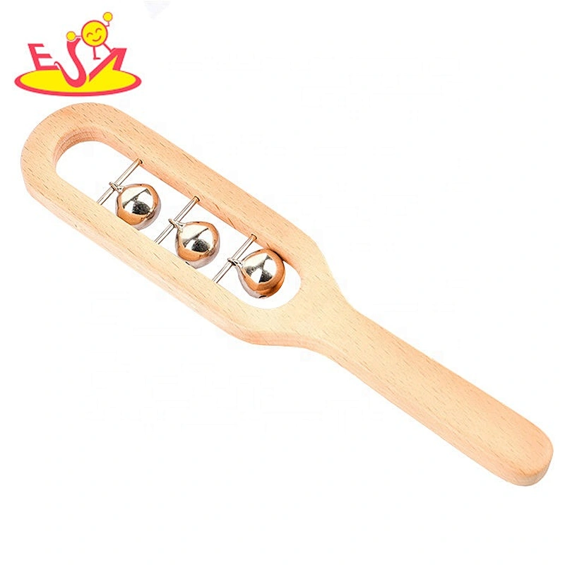 New beautiful toddler wooden hand the bell toy for kias education W07I173