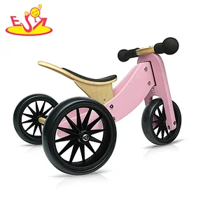 High quality blue wooden balance bike for kids playing  W16A046