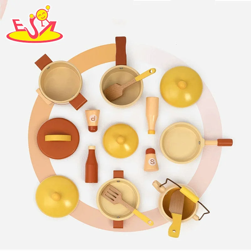 Top sale big kitchen wooden kitchen for pretend play W10C617