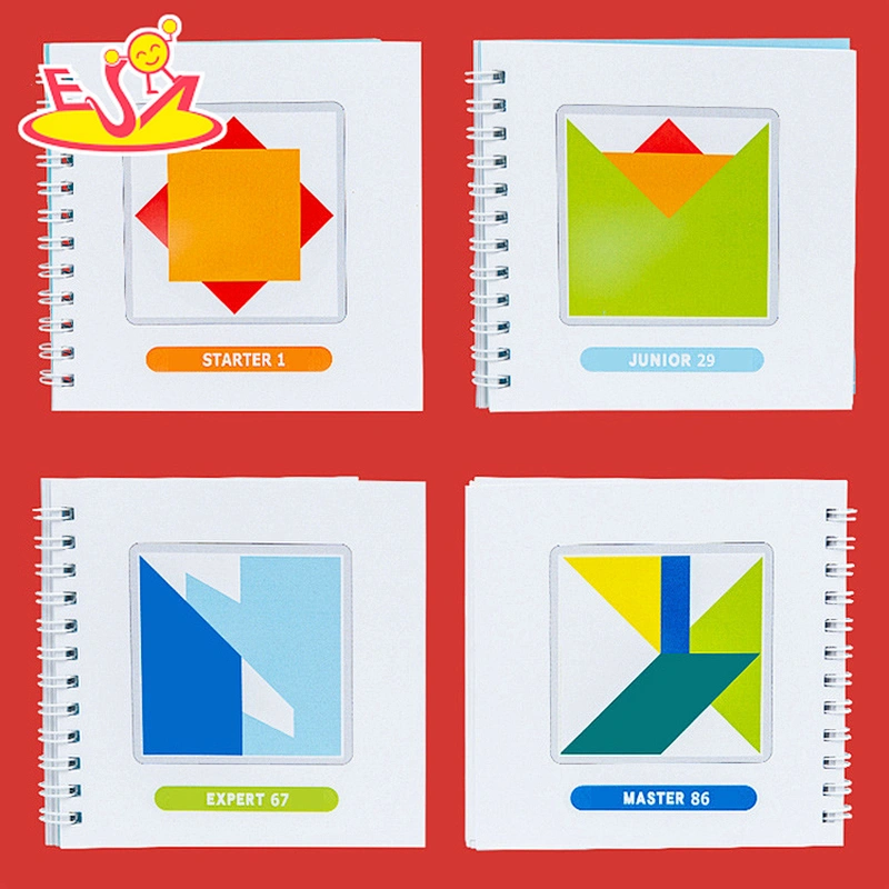 High quality preschool wooden tangram puzzle for children W11D020