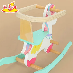 2021 New arrived  wooden kids rocking horse for baby  W16D132