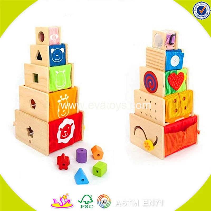 wholesale fashion kids geometric wooden blocks children geometric wooden blocks W13D086