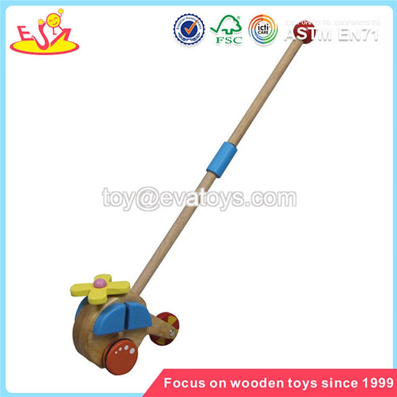 New arrived cartoon wooden animal car pull toy for kids W05A031