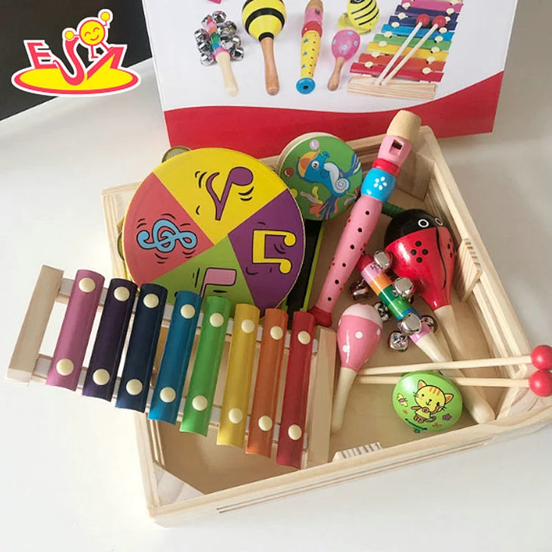 2021new creative wooden musical instruments kit toy for preschool kids W07A170