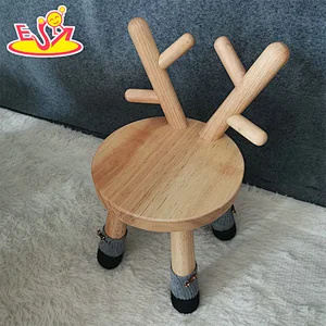 Popular cartoon wooden rabbit ear shape chair for children W08G310